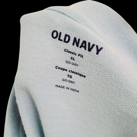 2/$20 Old Navy Light Blue Classic Fit Polo Golf Shirt Top Size: XL - Picture 8 of 8